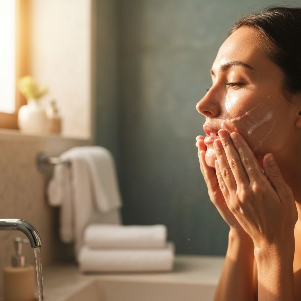 Limpieza facial delicada